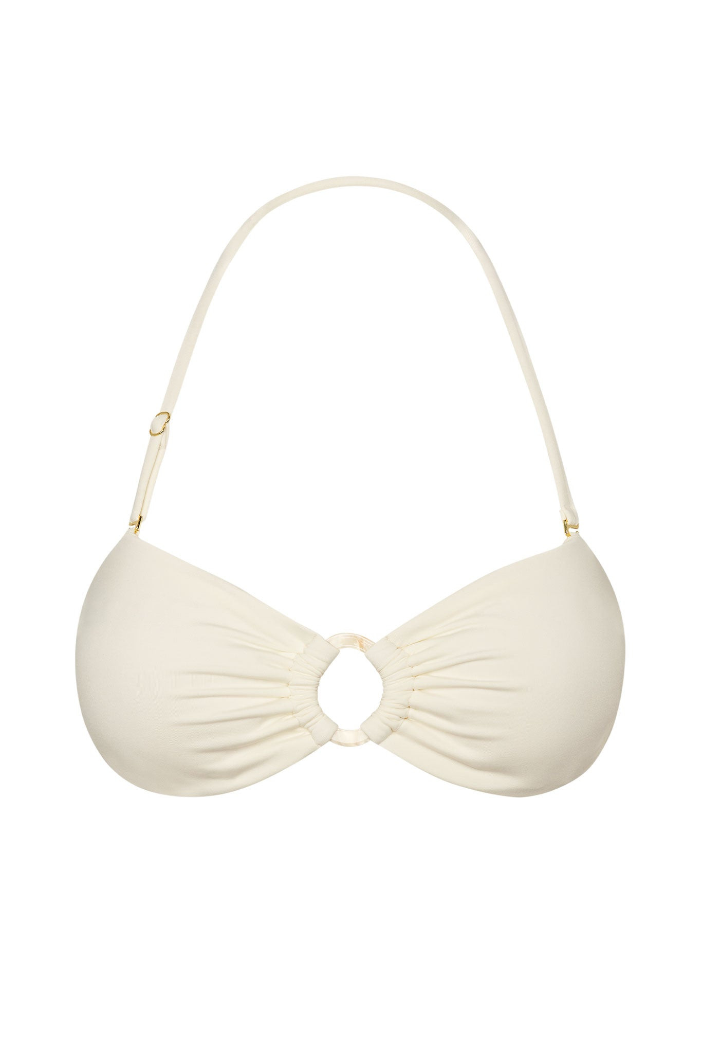 Costa Rica Top - Ivory w/ Pearl Ring | Monday Swimwear