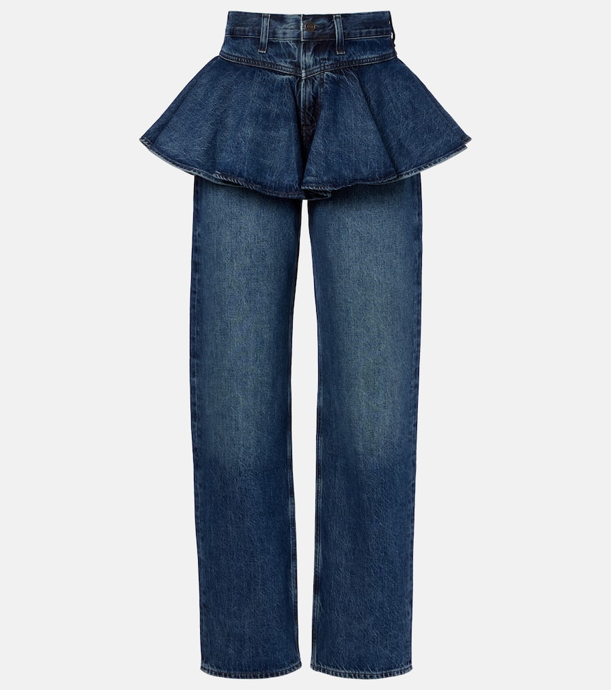 Agolde Peplum straight jeans | Mytheresa (UK)