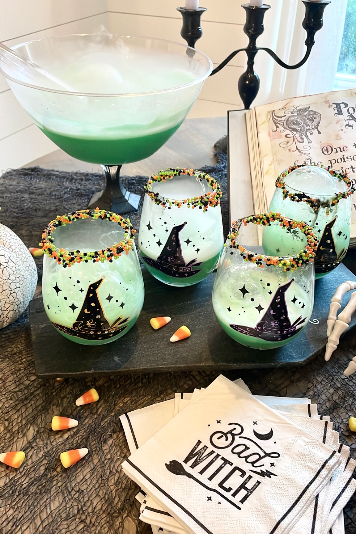 Witches brew punch 
Use food grade dry ice (found at harris teetor or kroger) 

#LTKHalloween #LTKHoliday #LTKSeasonal