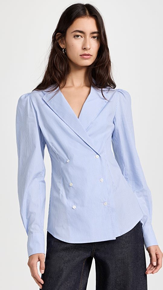 Marissa Webb Hadley Double Button Down Blouse | SHOPBOP | Shopbop