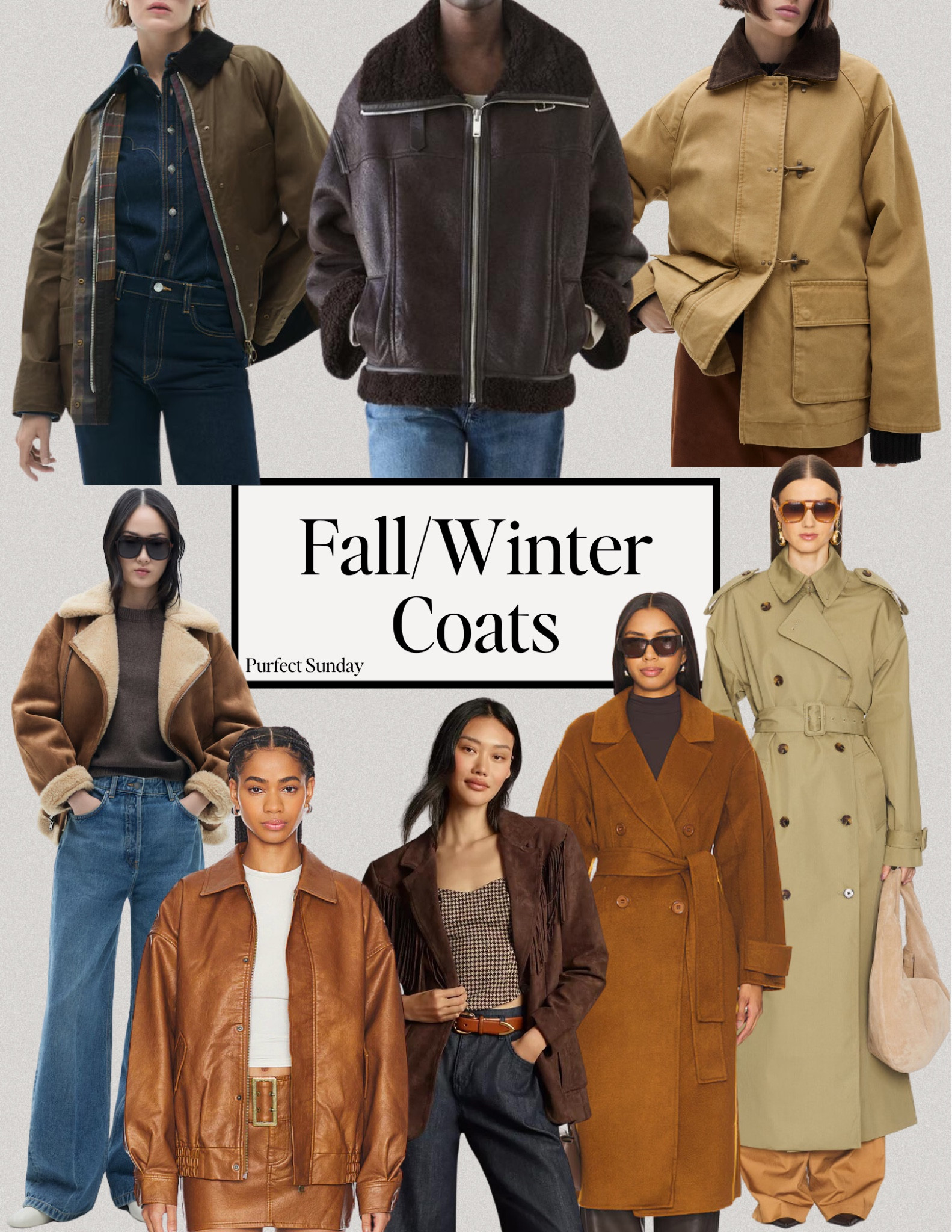 The hottest coasts for fall and winter 🍂

Trench coat, barn coat, suede jacket, fur coat, leather jacket, 

#LTKSeasonal #LTKStyleTip