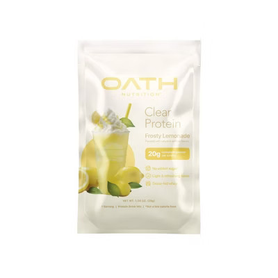 Oath Nutrition Clear Protein Powder - Frosty Lemonade - Single Serve | Target