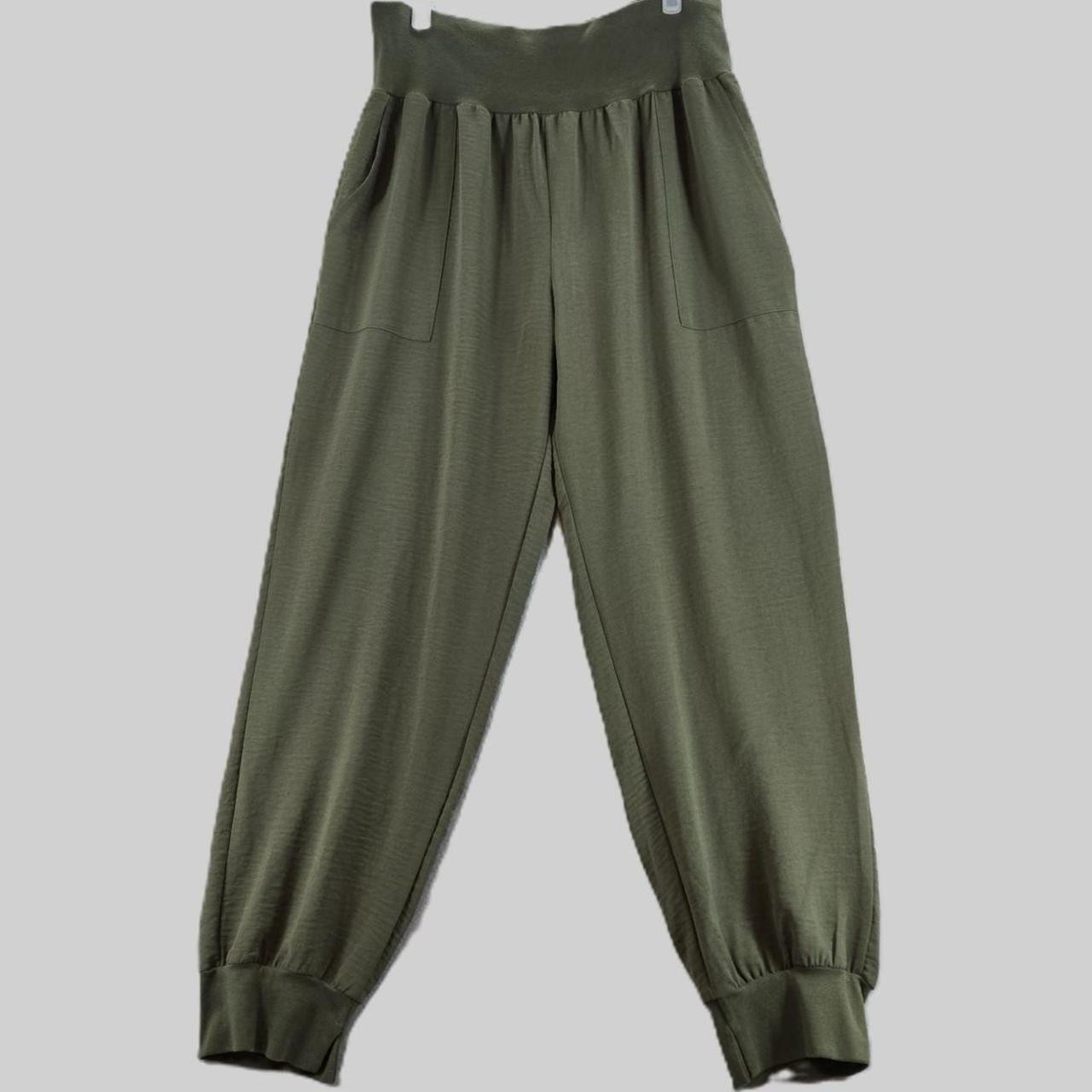 The Unbranded Brand Women's Pants - Green - XL | Depop US