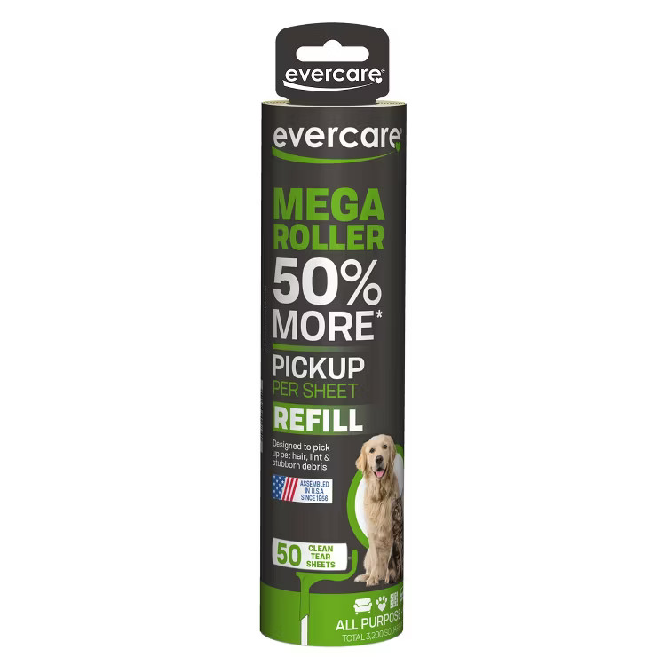 Evercare Mega Lint Roller Refill - 50 Layer - 22.22 sq ft | Target