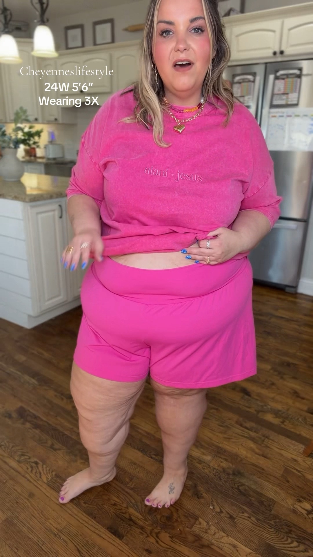 The plus size Halara shorts in the longer version - my favorite shorts for summer! 

#LTKPlusSize