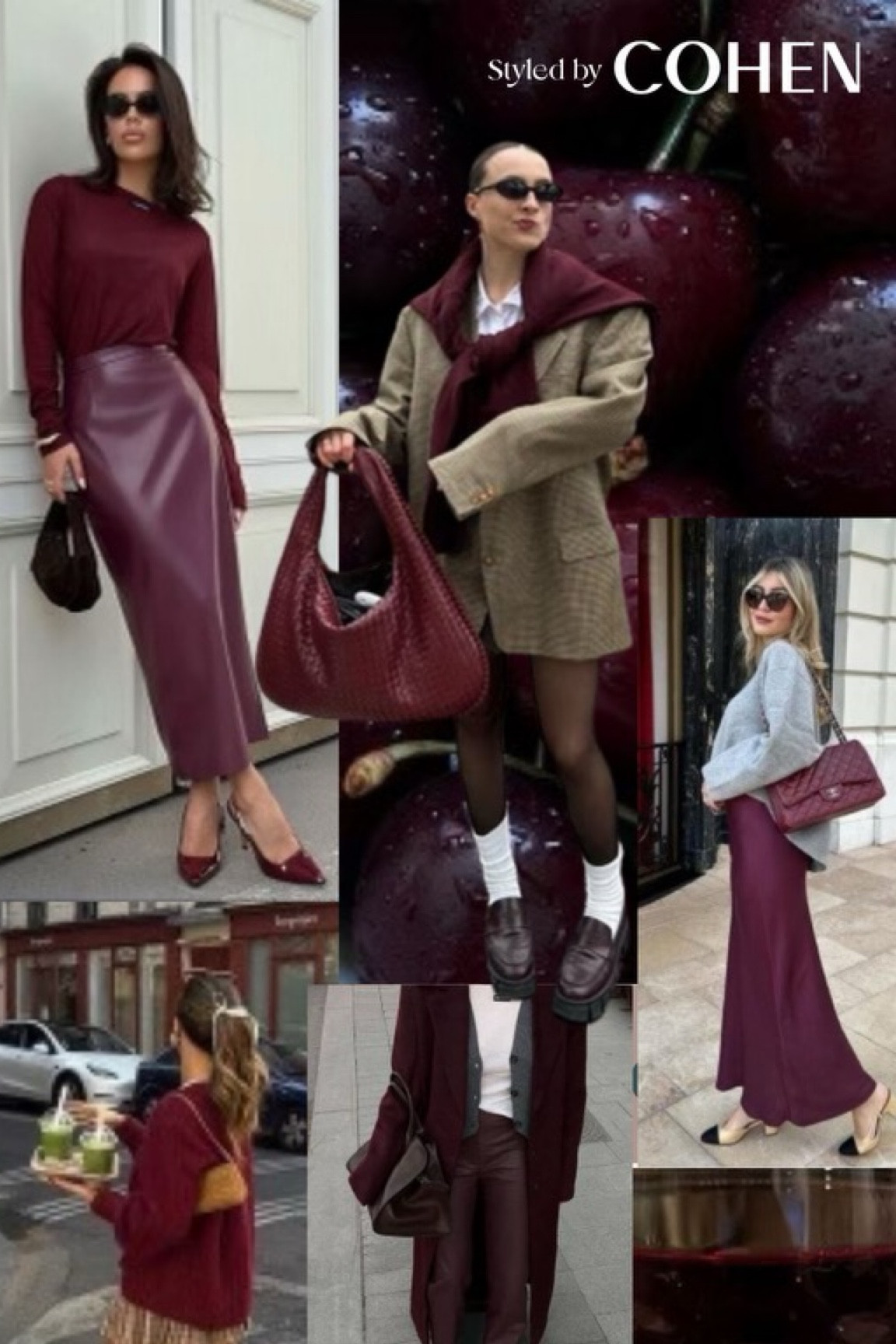 A touch of Burgandy for fall 