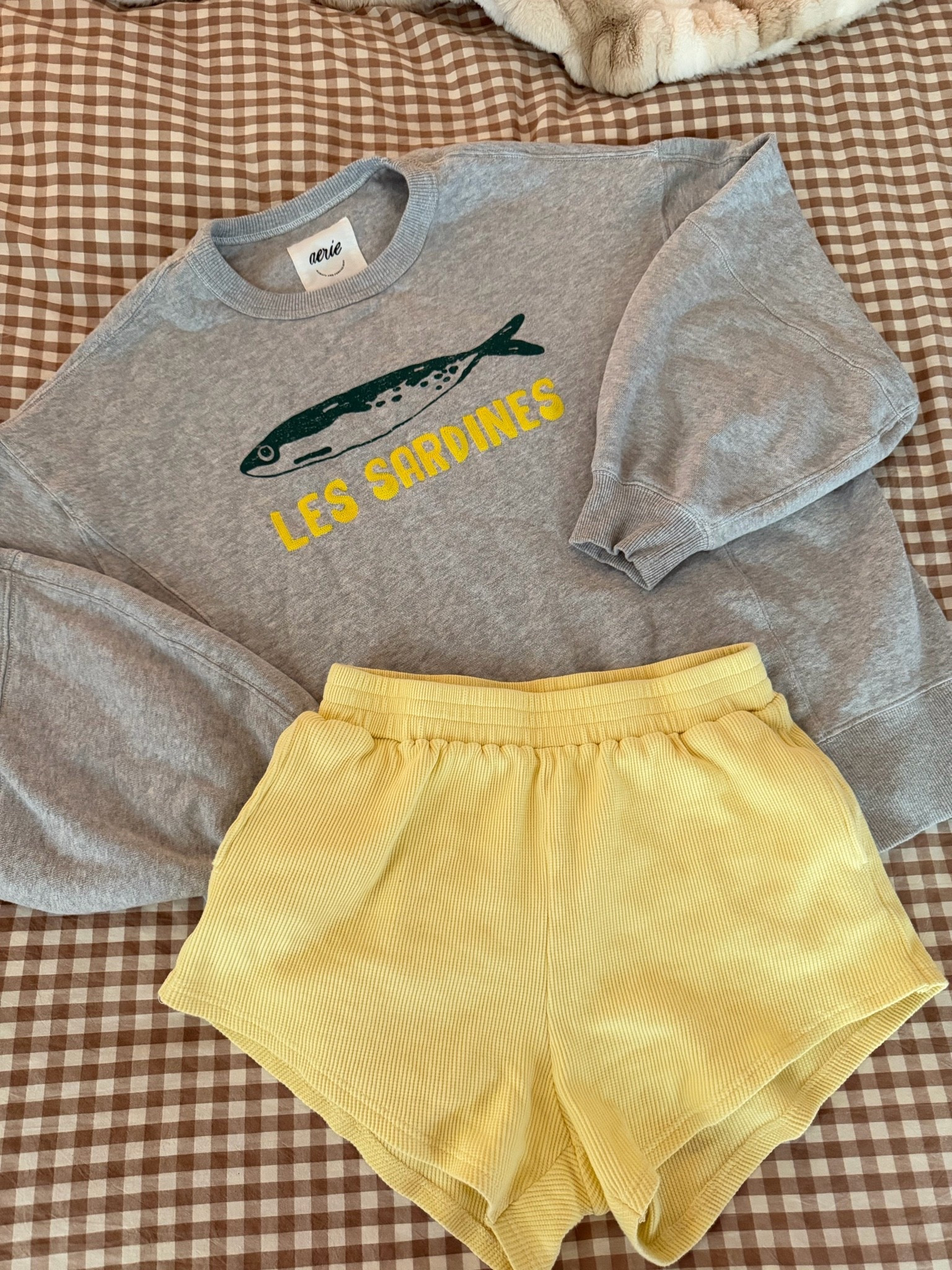 Aerie crewneck paired with these shorts from Amazon✨😍

#LTKootd #LTKgrwm #LTKBeauty