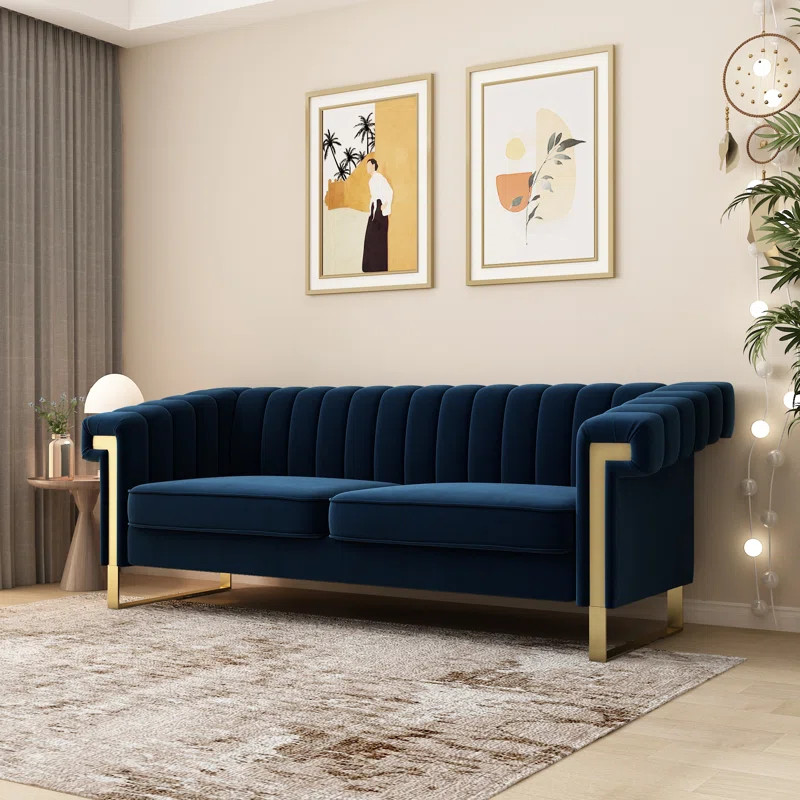 83.86'' Velvet Sofa | Wayfair North America