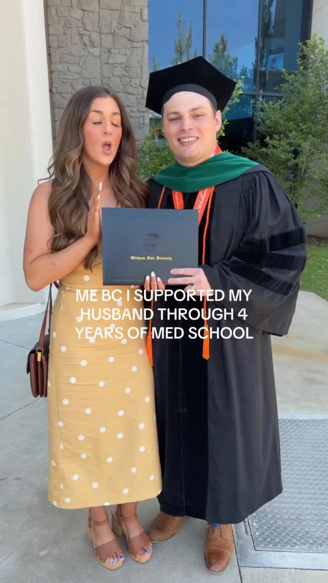 Sooo proud of him, but like where’s my diploma??? 🩺🎓🥼 #medschool #teacher #husbandandwifecomedy

#LTKdayinmylife #LTKootd #LTKU
