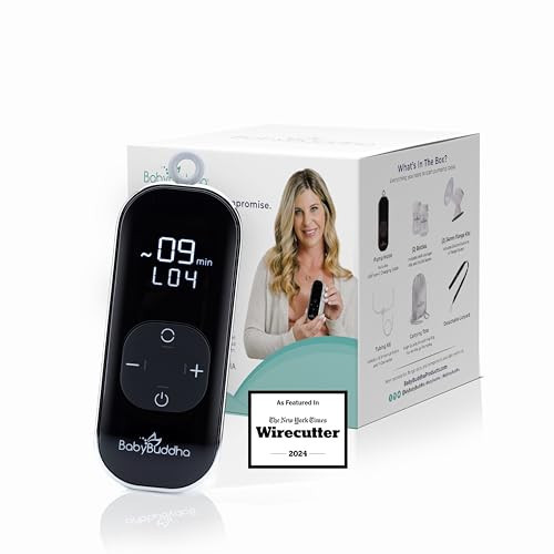 BabyBuddha Breast Pump 2.0, Wearable Electric Breastfeeding Pump with Soft Stimulation Mode, Portable, Hands-Free Milk Extractor, Hospital Grade, 3 Modes, 21 Suction Levels, 22 to 24mm Flange | Amazon (US)