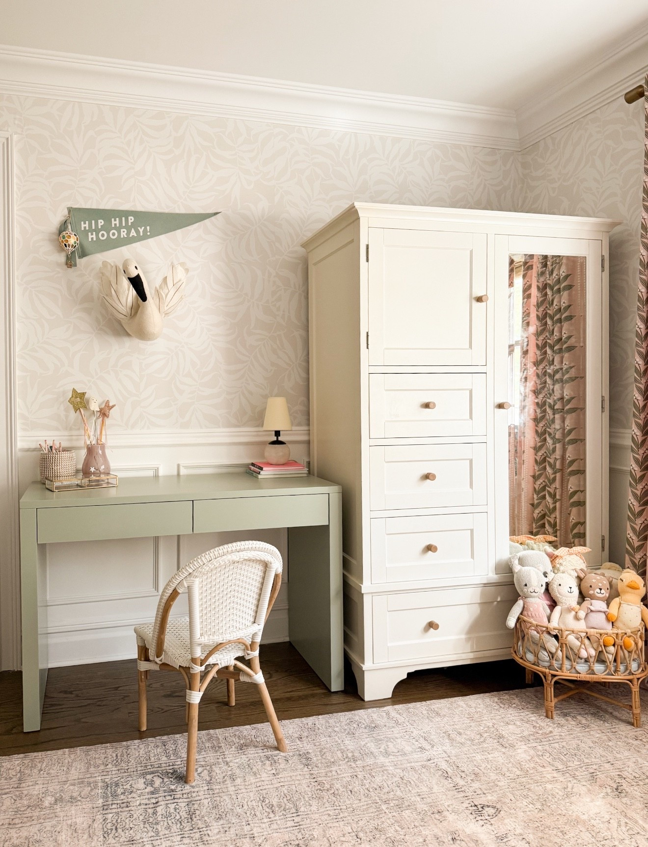 Whimsical girl’s bedroom details ❤️

Bedroom furniture, girl’s homework desk, peel-and-stick wallpaper, curtains, anthropologie home, loloi rugs  

#LTKHome #LTKKids #LTKmomlife