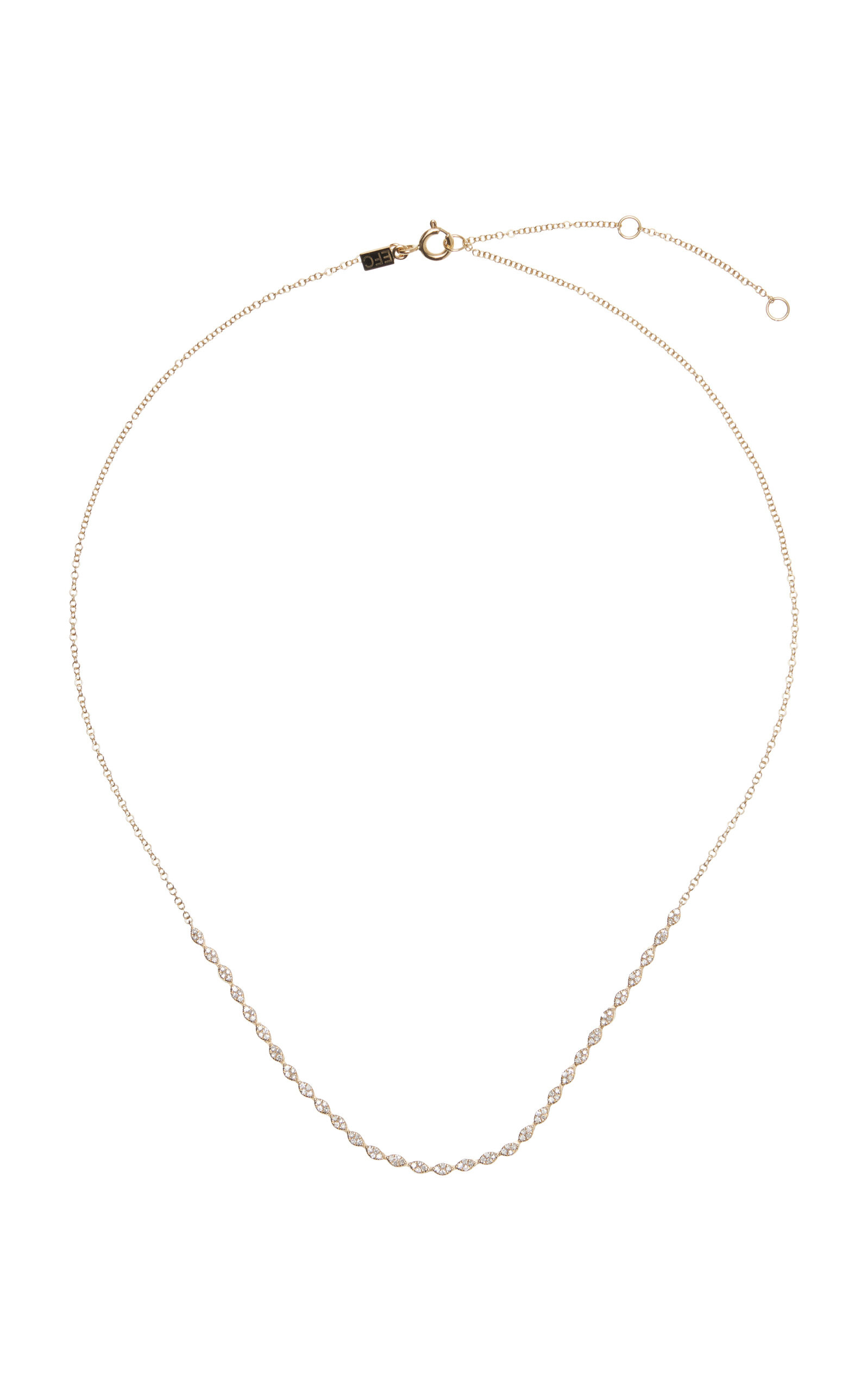 EF Collection - Women's 14K Yellow Gold Marquise Diamond Necklace - Gold - OS - Moda Operandi - Gift | Moda Operandi (Global)