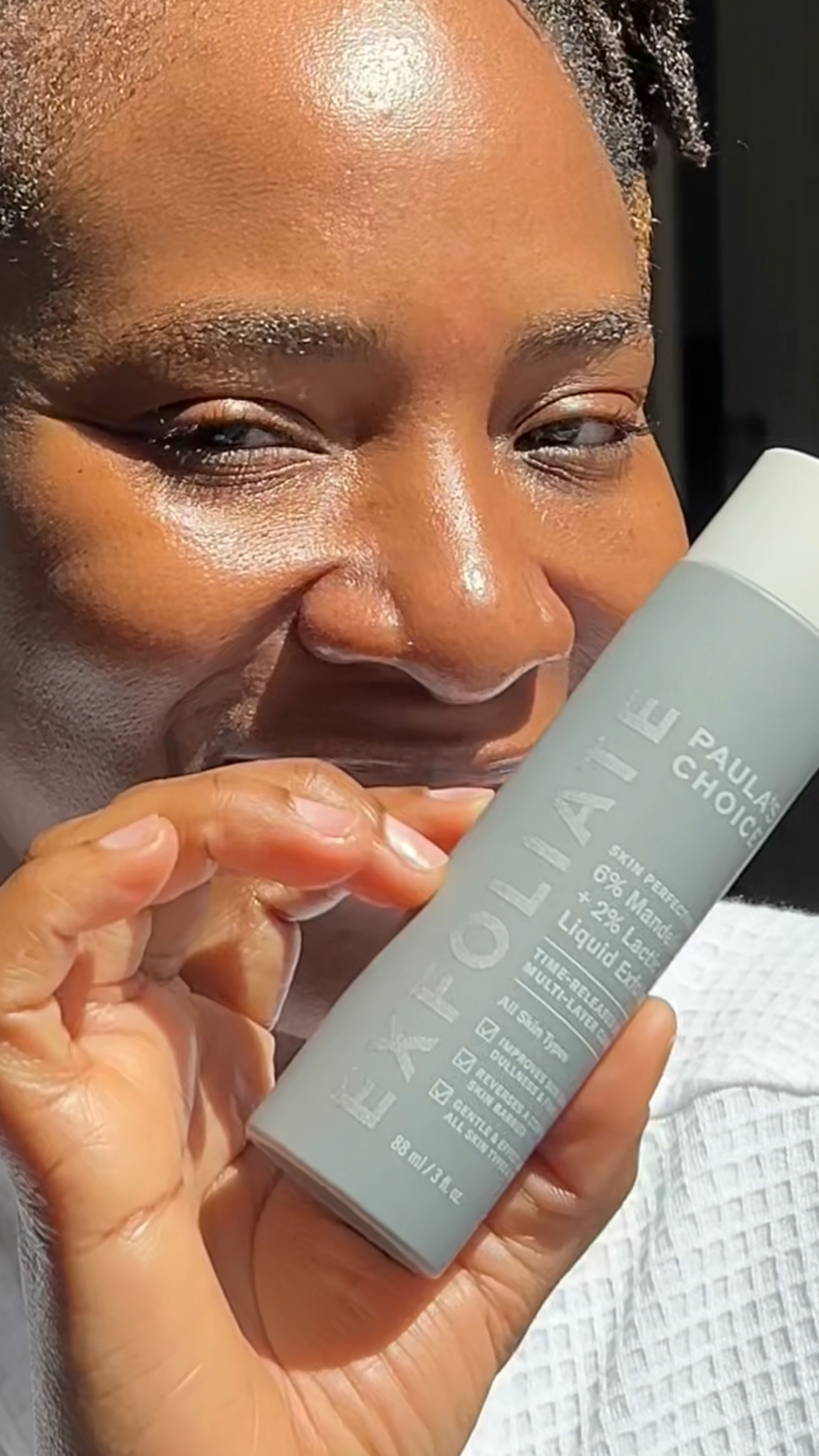 We all know Paula's Choice doesn't play when it comes to offering skincare products - they always deliver the most effective ones! 

I was already obsessed with their Skin Perfecting 2% BHA Liquid Exfoliant, so when they released this new one, I knew I'd love it too! 

The Skin Perfecting 6% Mandelic Acid plus 2% Lactic Acid Liquid Exfoliant is amazing! It's super gentle, making it perfect for all skin types, even sensitive skin. Clinically proven to achieve smoother, softer, and brighter skin, it also improves sun damage, dullness, and fine lines. Plus, it reverses a compromised skin barrier and renews skin below the surface for healthier cell turnover and radiance. 

I can't recommend a better exfoliating product than this! 

#LTKBeauty #LTKVideo