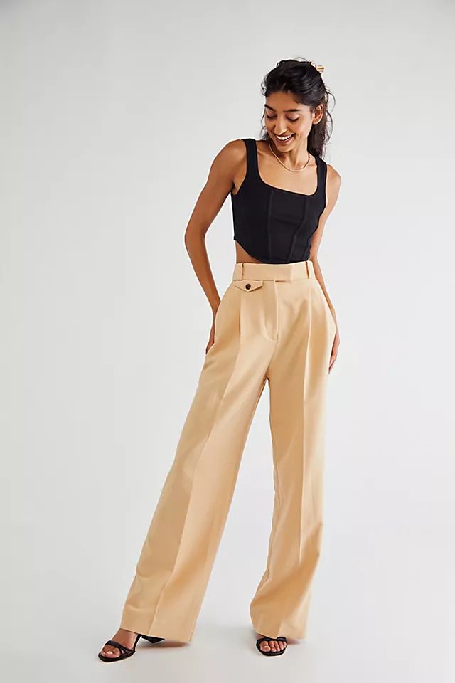 Ivy High-Waisted Tailored Pants | Free People (Global - UK&FR Excluded)