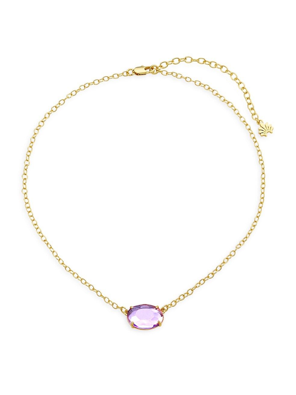 14K Goldplated Crystal Charm Necklace | Saks Fifth Avenue