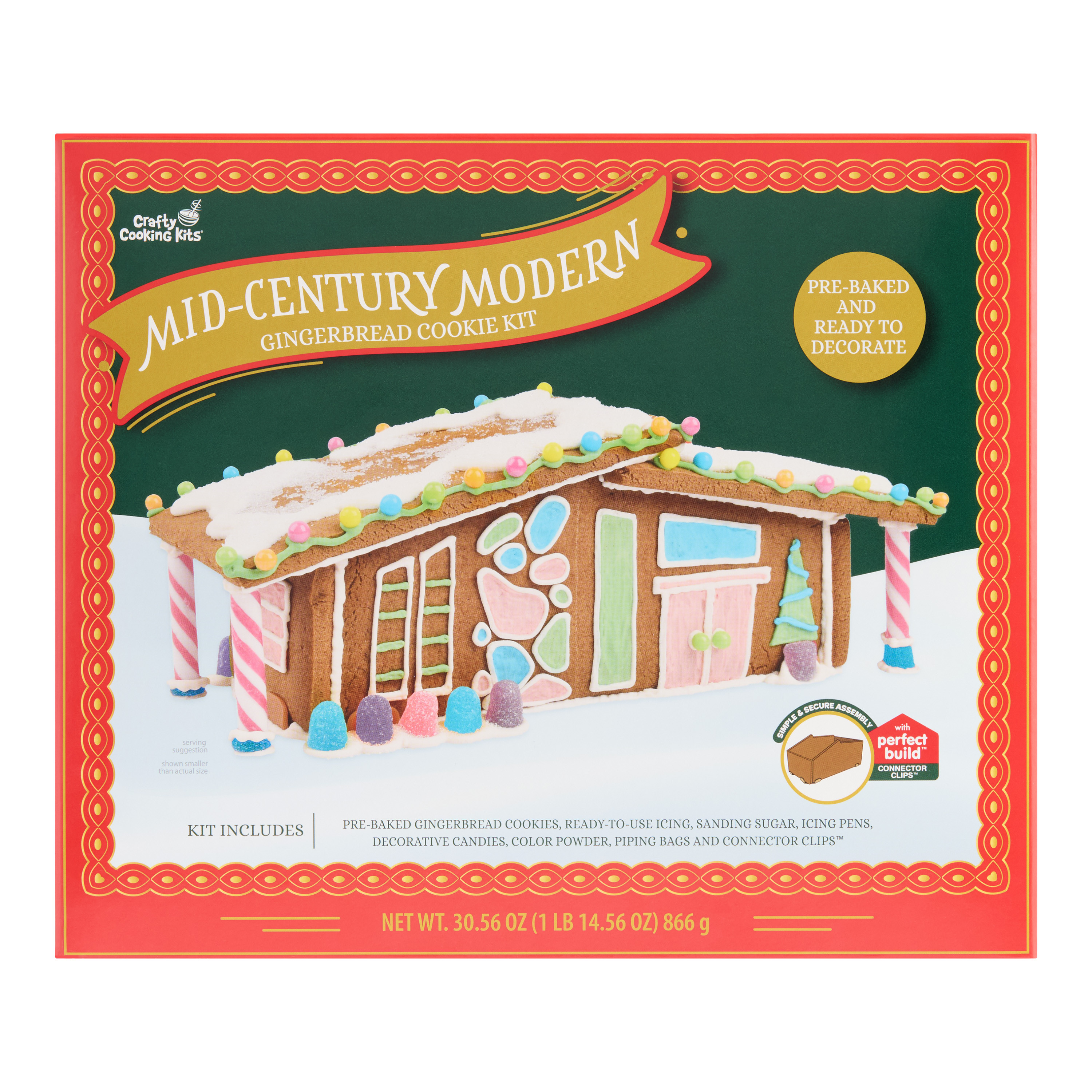 Woodland Mid Century Modern Gingerbread House Kit | World Market