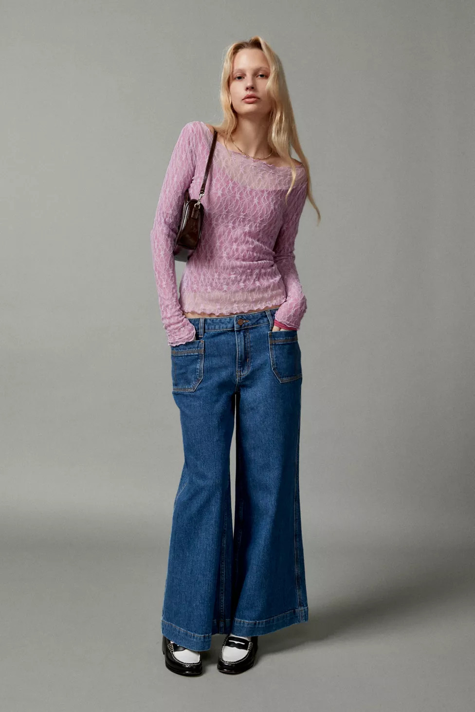 BDG Joey A-Line Wide-Leg Patch Pocket Jean | Urban Outfitters (US and RoW)