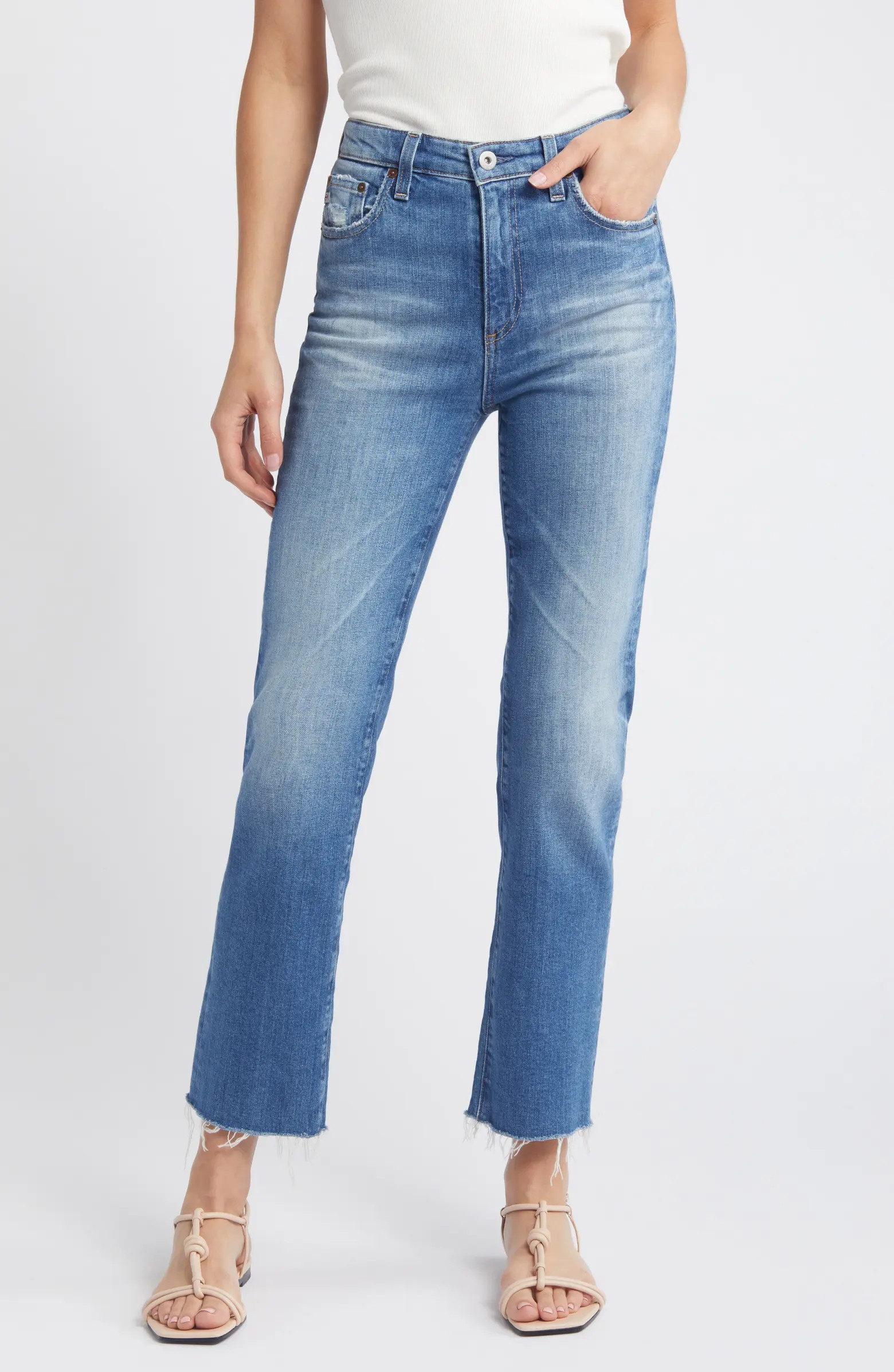 AG Saige Ankle Straight Leg Jeans | Nordstrom | Nordstrom