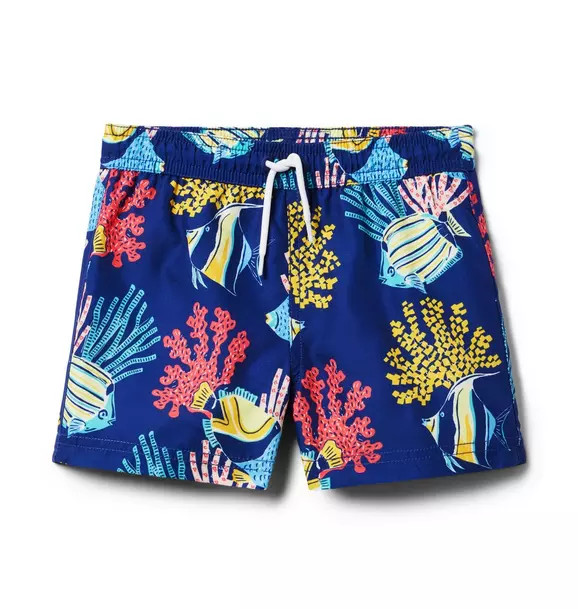 Recycled Coral Fish Swim Trunk | Janie and Jack