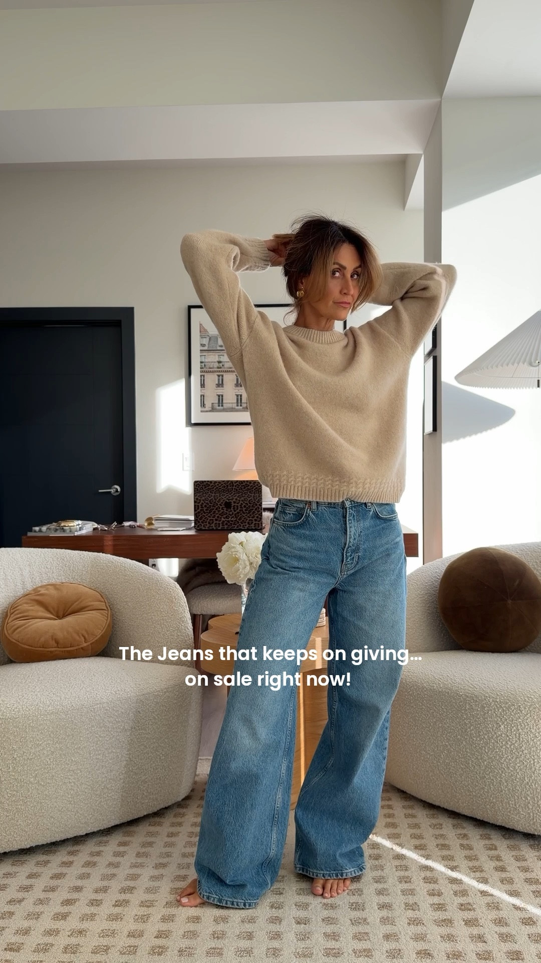 The jeans that keeps on giving…and it’s on sale! Comment JEANS OUTFIT and I’ll see you links to shop! 

Use code KARINA20 for 20% off your purchase for a limited time! Jeans fits tts, high waisted and slouchy fit, jacket is a cool girl closet addition I’m loving for spring! 

#LTKSpringSale #LTKootd #LTKgrwm