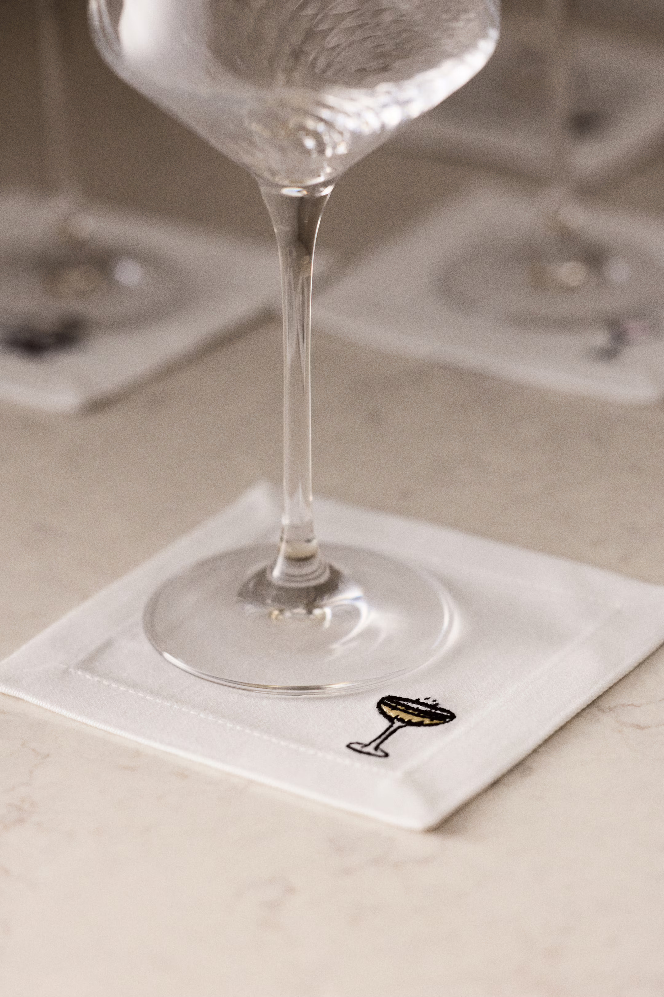 4-Pack Embroidered Coasters | H&M (US + CA)