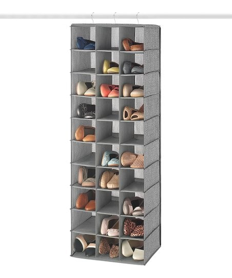 Gray 30-Pair Hanging Shoe Organizer | Zulily