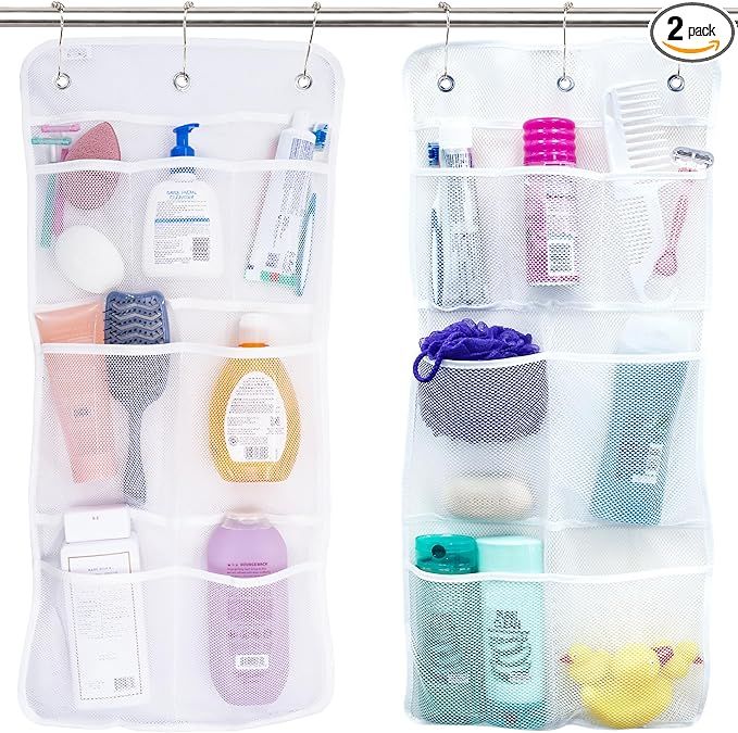 S&T INC. Shower Organizer, Shower Caddy or Bathroom Organizer with Quick Drying Mesh, 7 Pockets t... | Amazon (US)