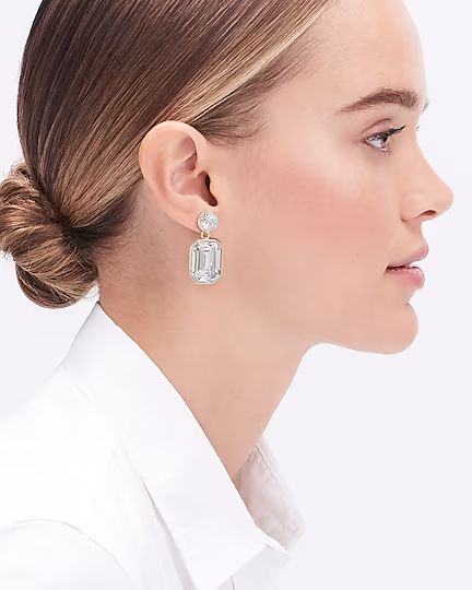 Small crystal gem earrings | J.Crew Factory