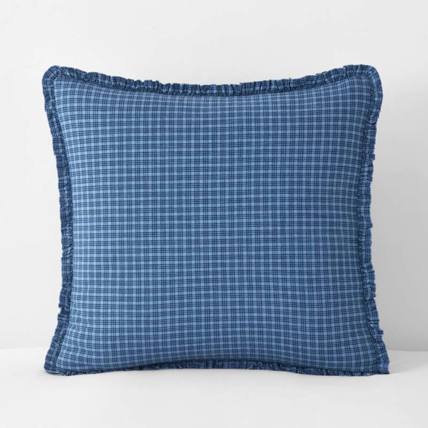 Classic Plaids Yarn-Dyed Cotton Sham - Katherine Plaid, Euro | The Company Store