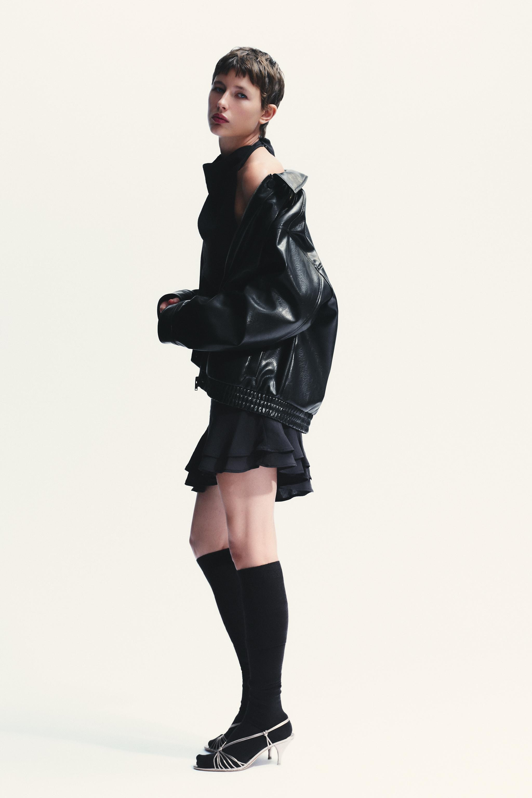 FAUX LEATHER BOMBER JACKET | Zara UK