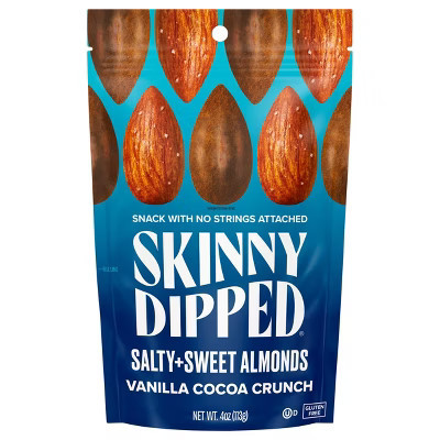 Skinny Dipped Salt and Sweet Almonds Vanilla Cocoa Crunch - 4 oz - Case of 10 | Target