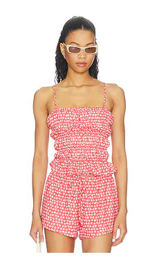 Solid & Striped The Delilah Top in Shell Print from Revolve.com | Revolve Clothing (Global)