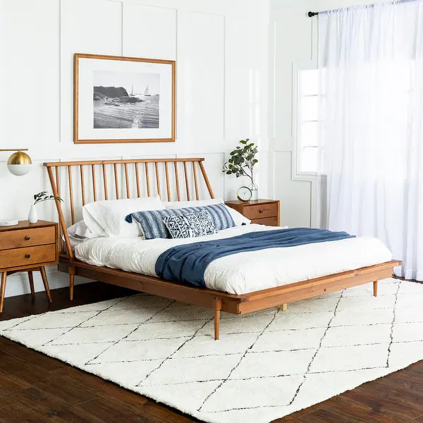 Carson Carrington Blaney Solid Wood Spindle Platform Bed | Bed Bath & Beyond