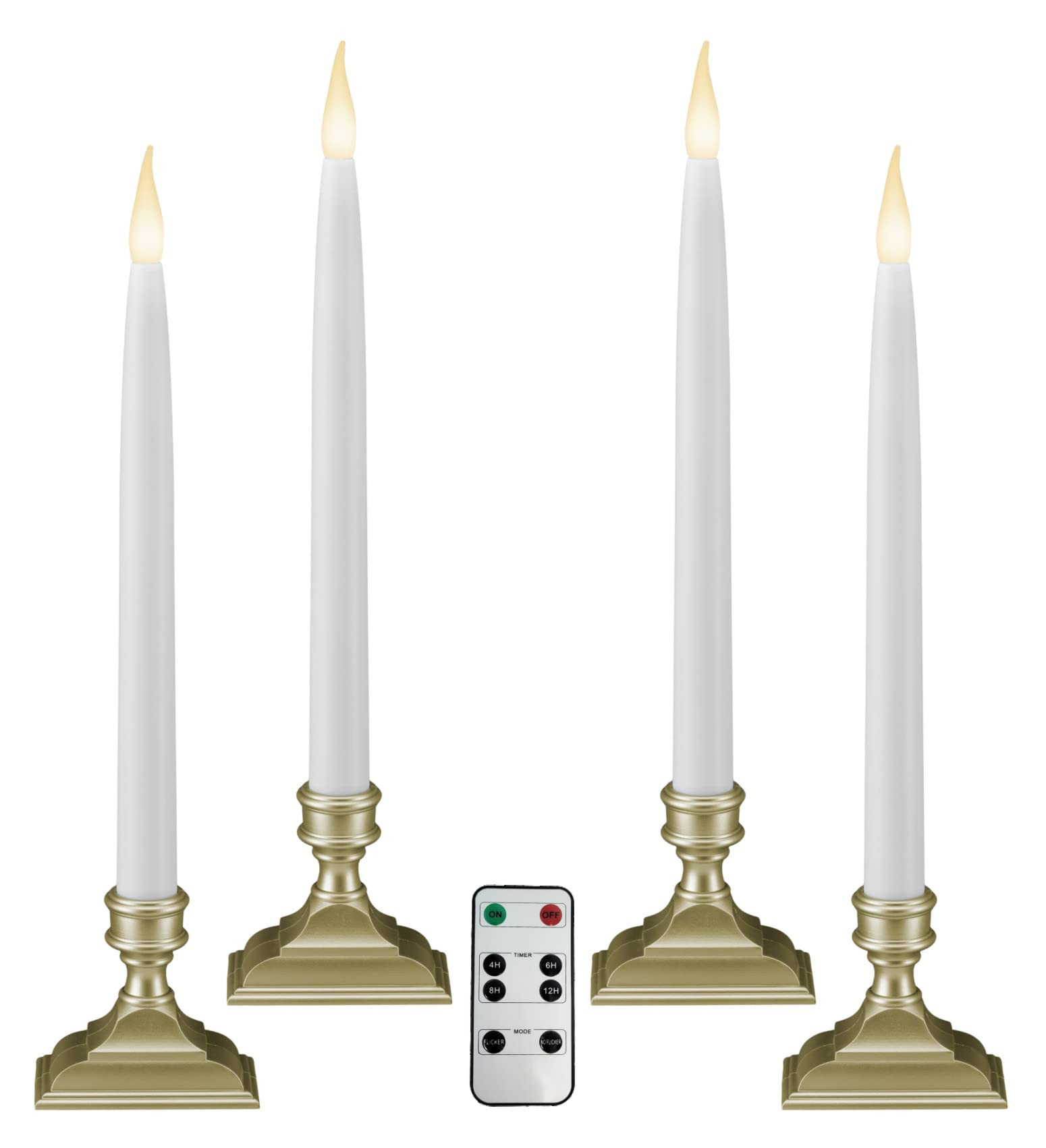 612 Vermont Battery Operated LED Window Candles with Timer, Remote Control, Warm White Flicker or... | Amazon (US)