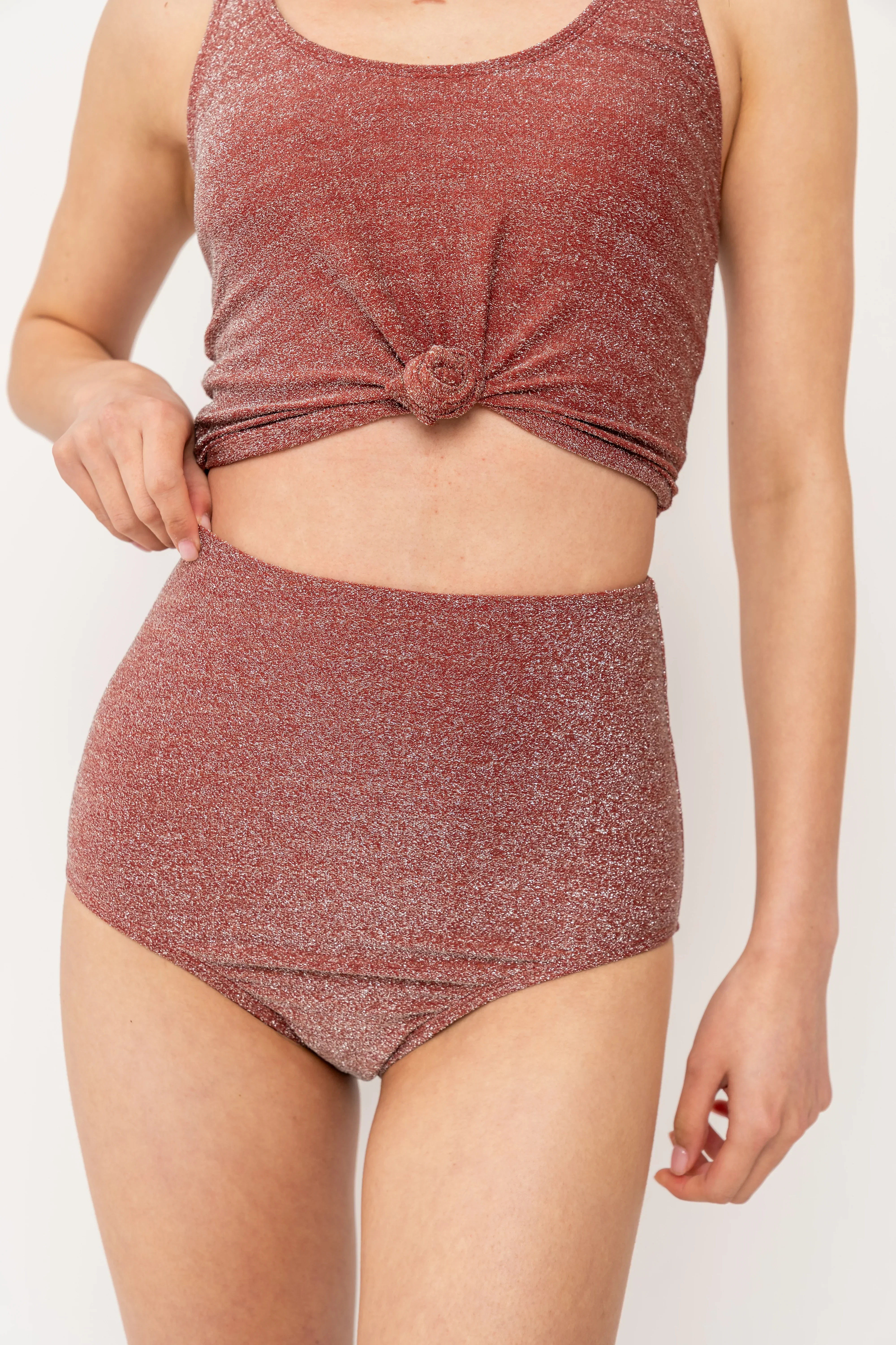 Wave Bottom | Cranberry Shimmer | Coral Reef Swim US