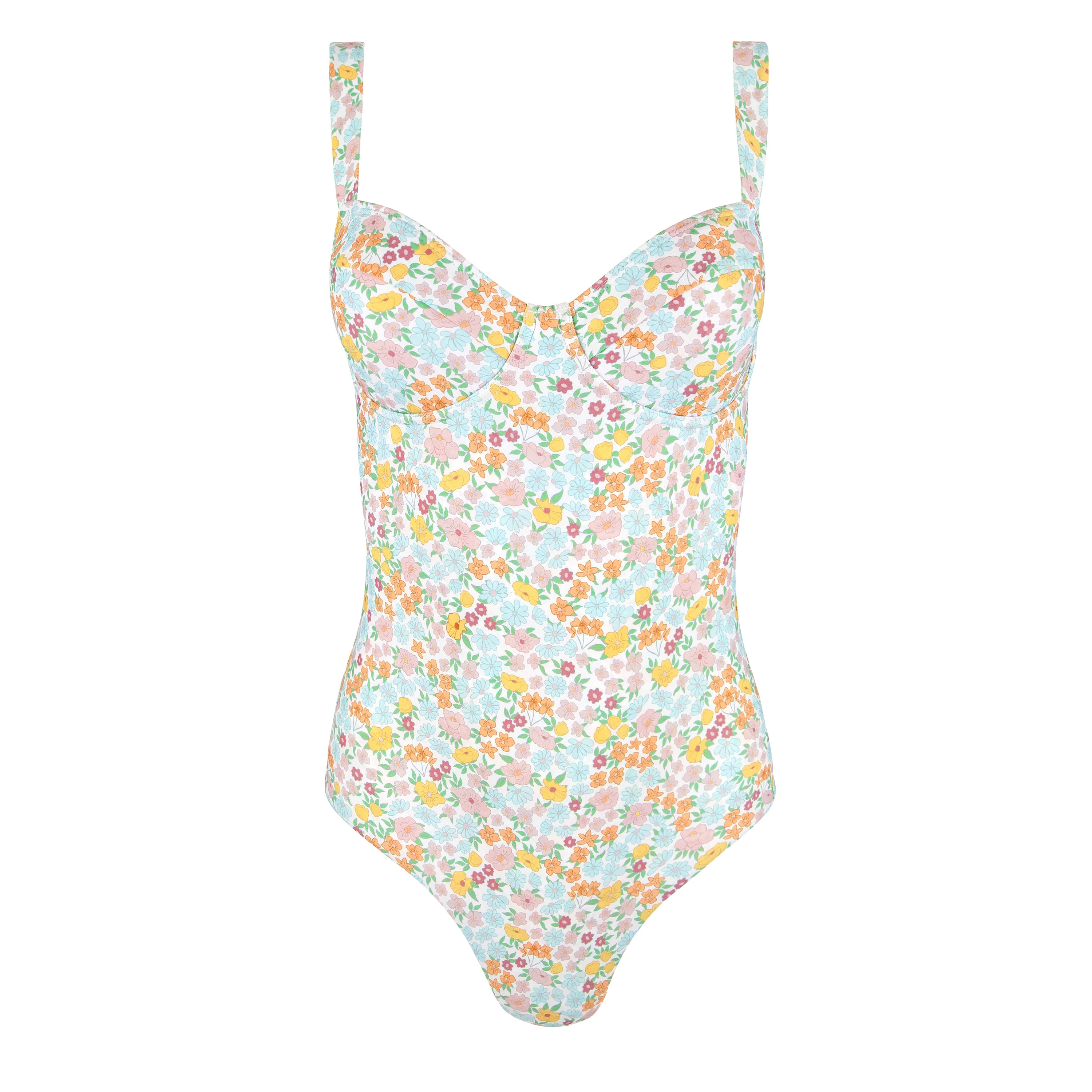women's hawaiian floral one piece | minnow swim | minnow