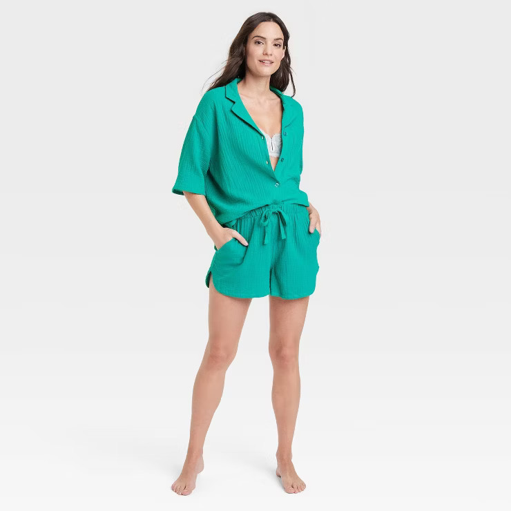 Women's Cotton Gauze Shorts - Stars Above™ | Target