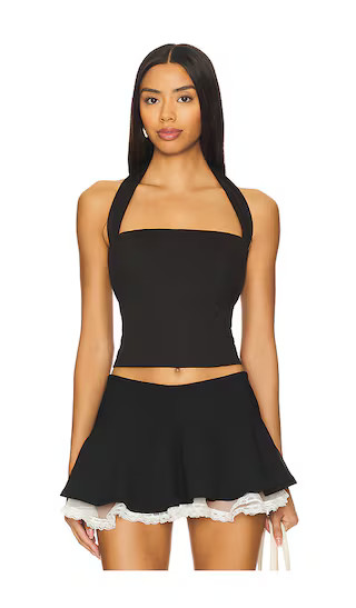 Luana Top in Black | Revolve Clothing (Global)