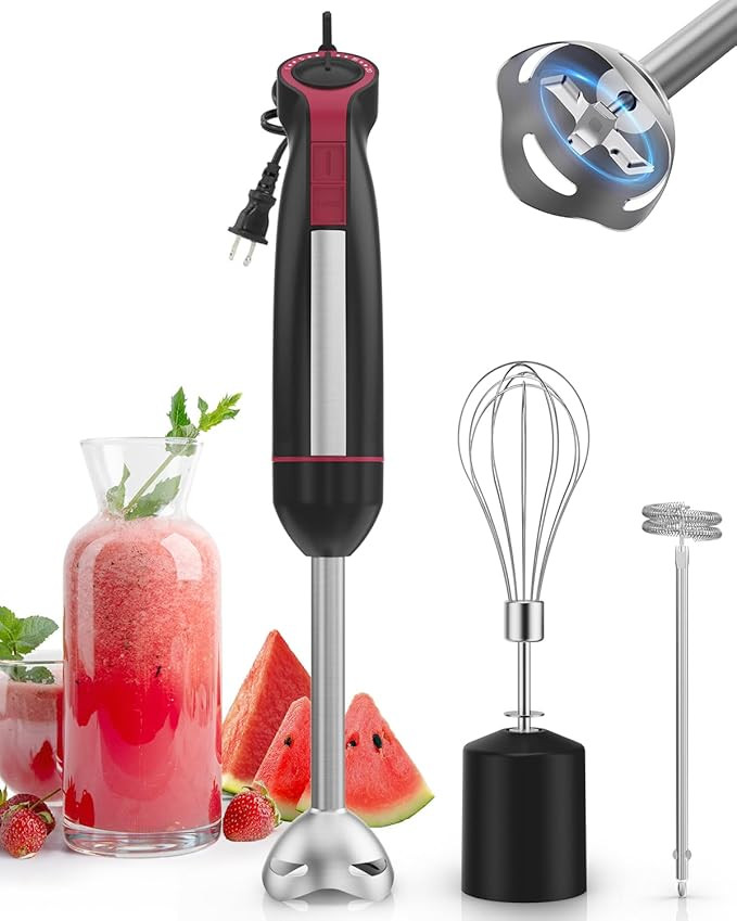 Immersion Blender Handheld 1000W, 3 in 1 Stick Hand Blenders for Kitchen with 20 Variable Speeds ... | Amazon (US)