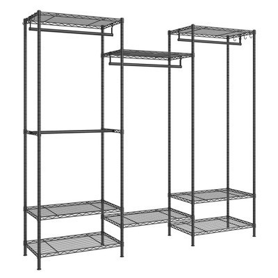 SONGMICS Portable Wardrobe Closet Heavy Duty Clothes Rack, Freestanding Closet Organizer, Metal Garment Rack Ink Black | Target