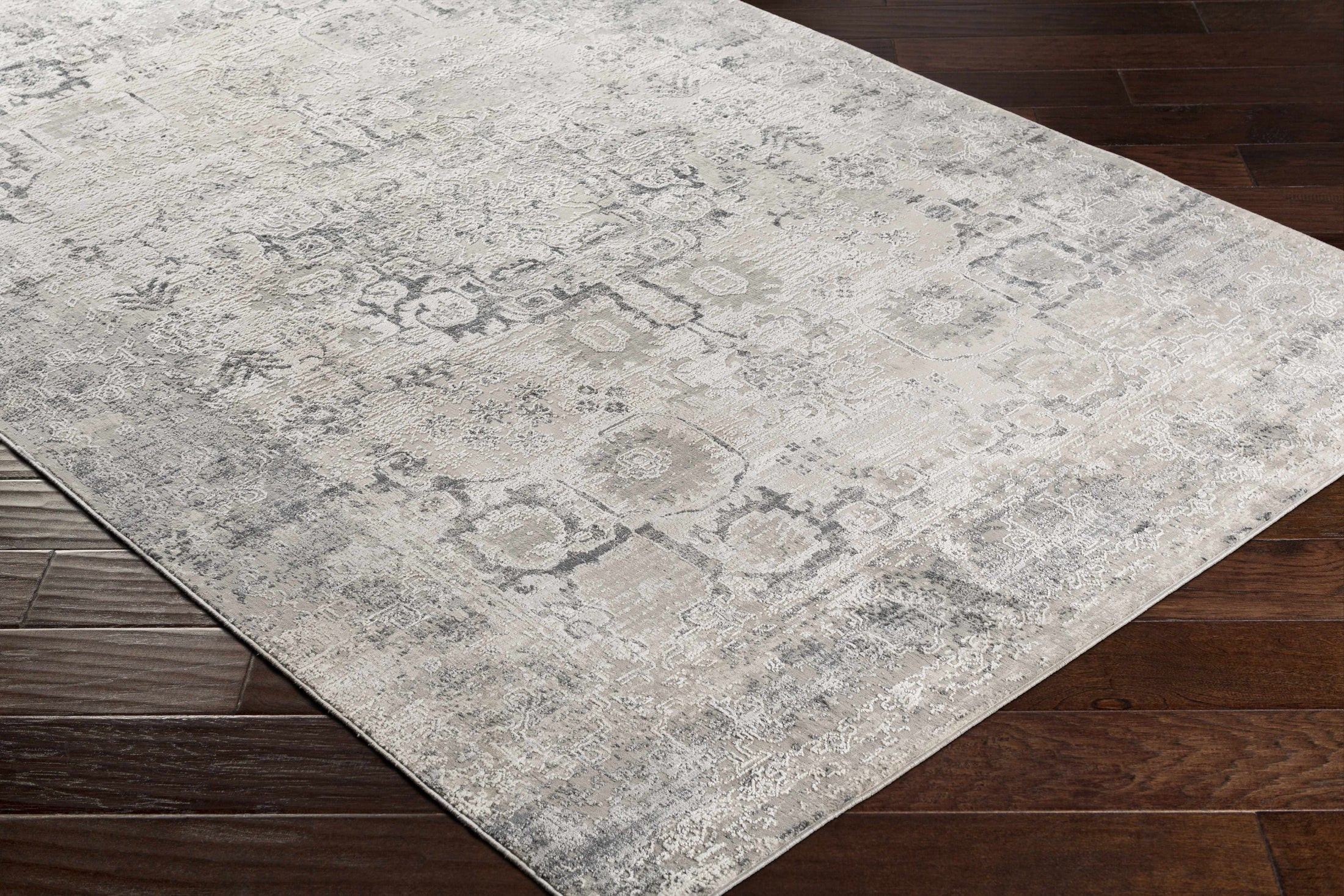 Cleve Distressed Slate Area Rug - Clearance | Boutique Rugs