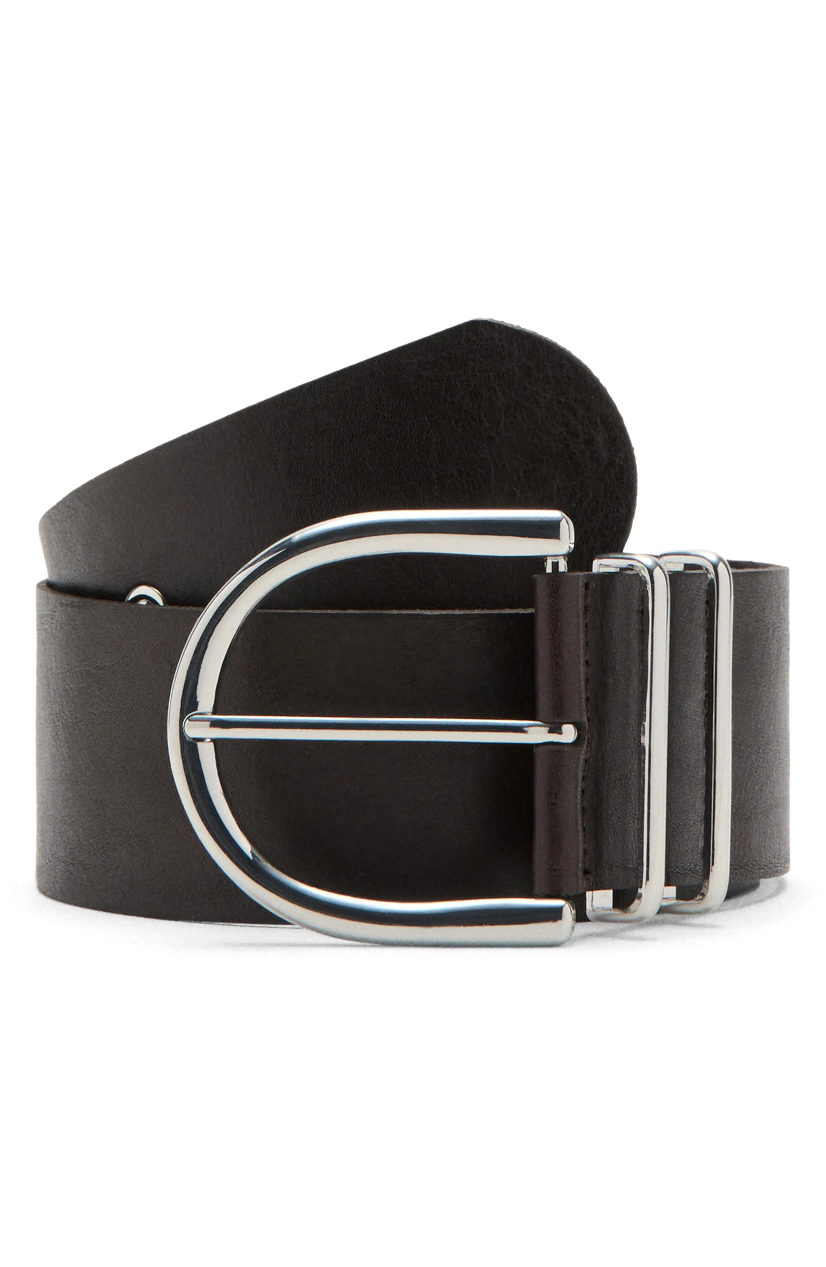 Oval Buckle Leather Belt (Women) | Nordstrom | Nordstrom