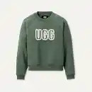 UGG® Women's UGG® Logo Crewneck Cotton Blend Tops in Black, Size L | UGG (US)