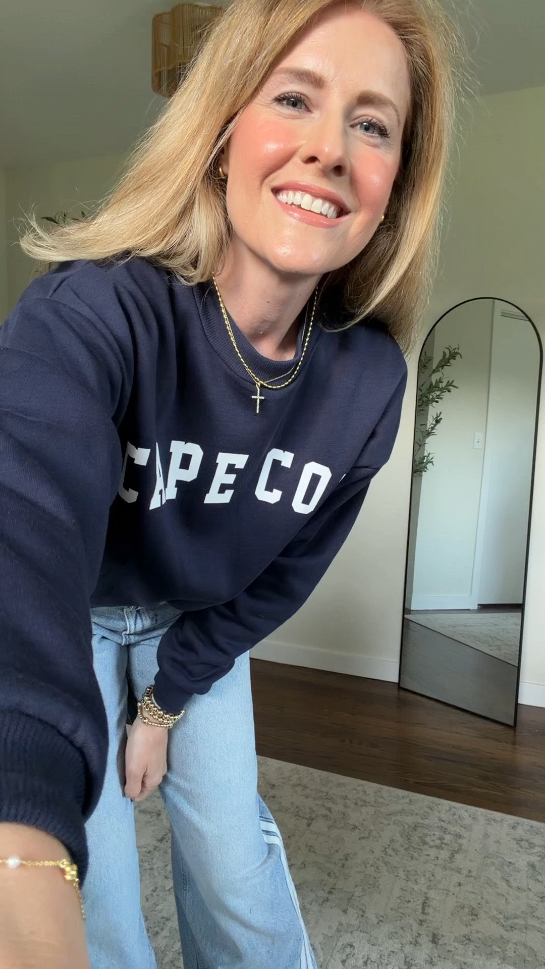 Walmart $12 graphic sweatshirt size medium, also comes in Maine, Miami, or Hamptons too. #walmartfashion

#LTKOver40