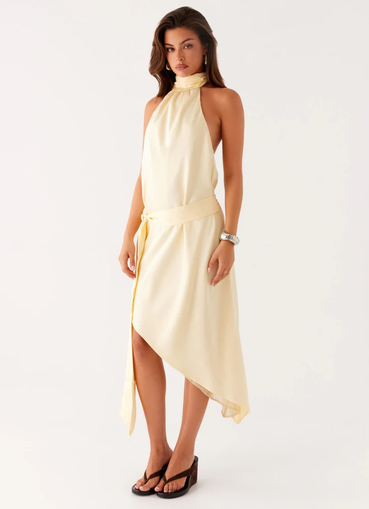 Atlantic Midi Dress - Yellow | Peppermayo (Global)