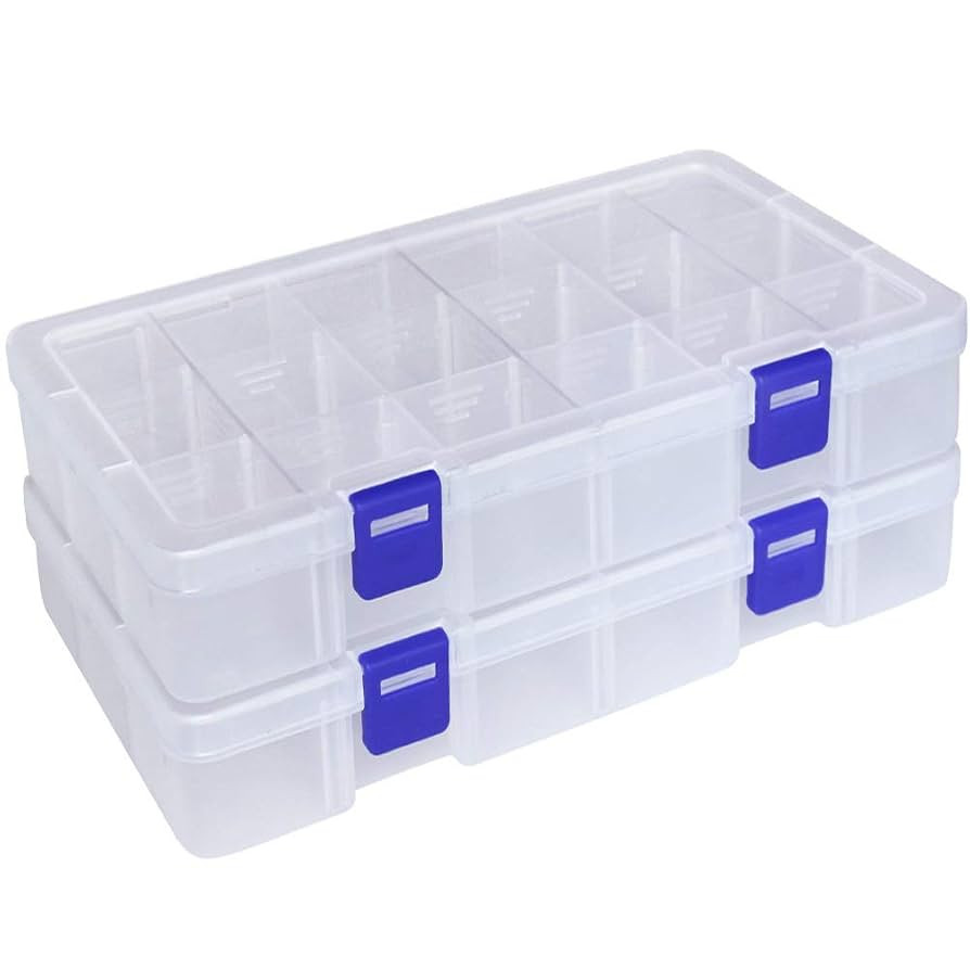DUOFIRE Plastic Organizer Container Storage Box Adjustable Divider Removable Grid Compartment Big... | Amazon (CA)
