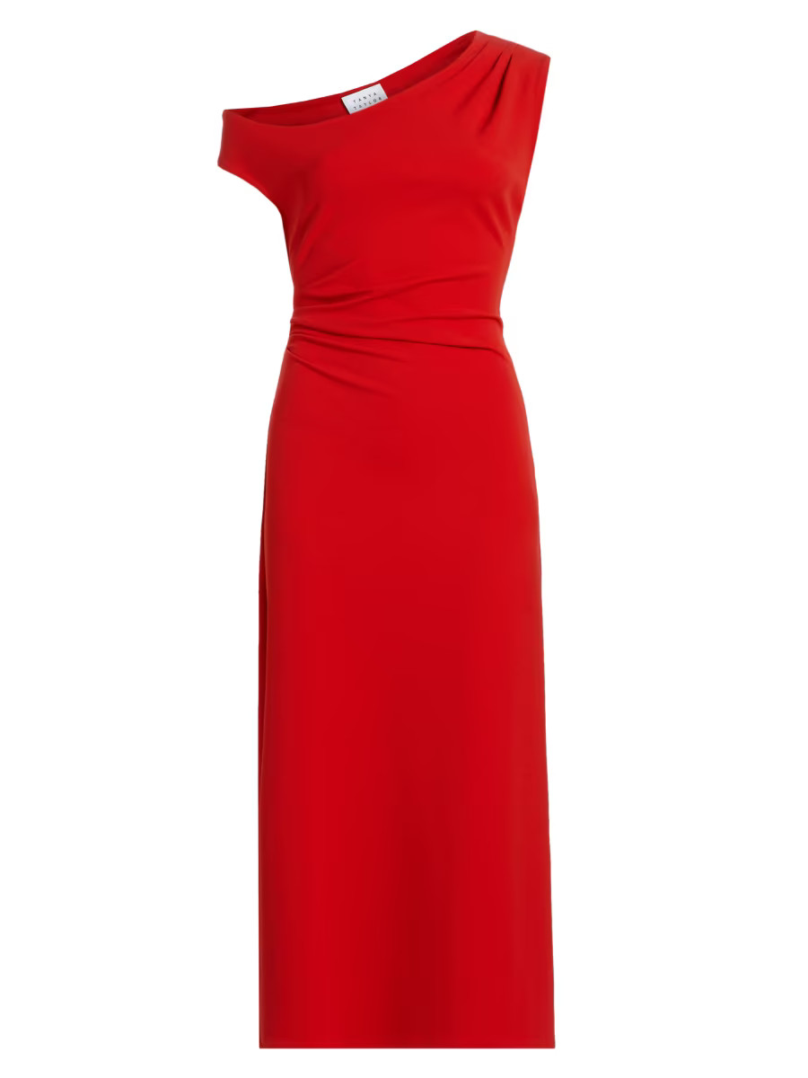 Gio One-Shoulder Midi-Dress | Saks Fifth Avenue