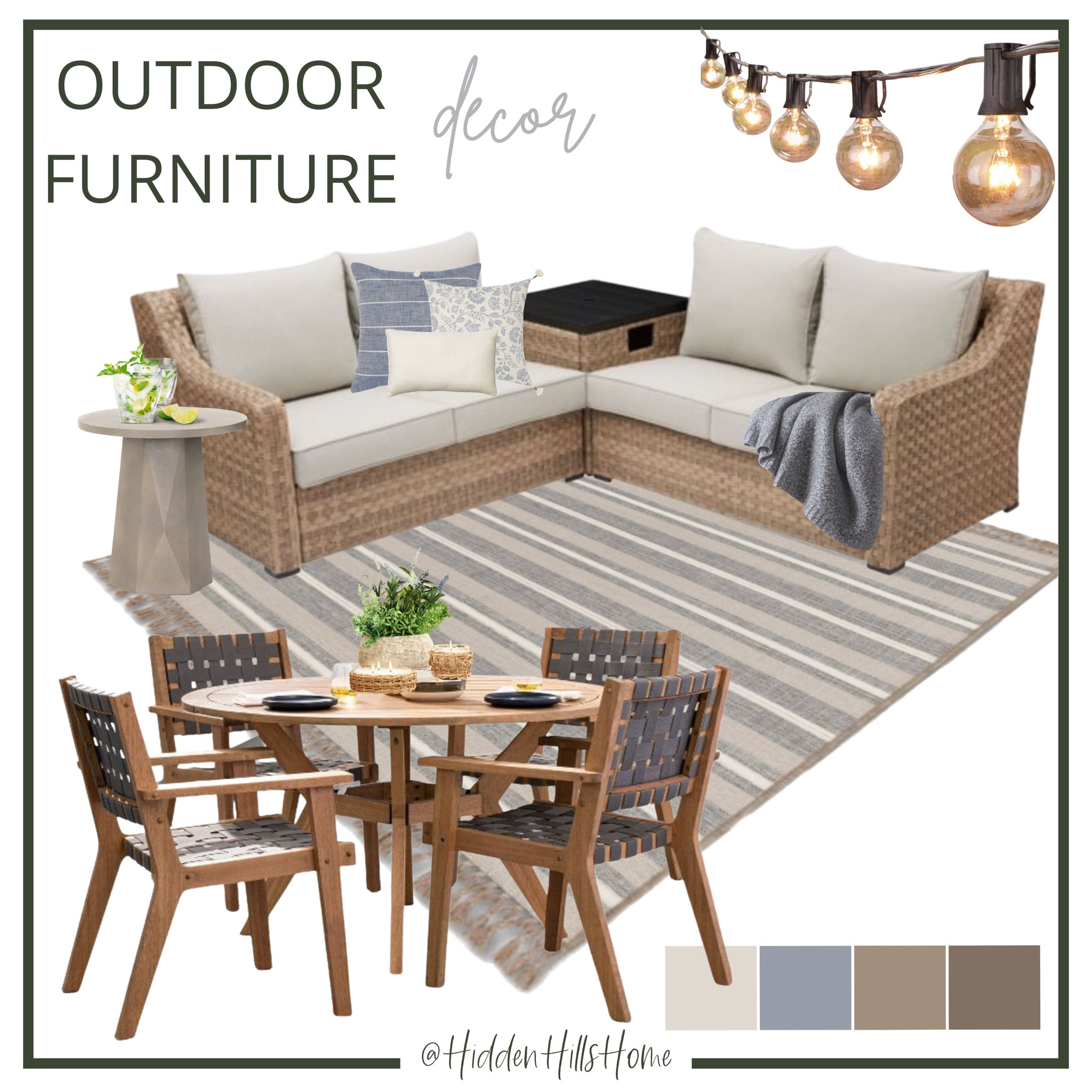 Patio decor, outdoor furniture, outdoor rug, outdoor sofa set, outdoor dining table #patio

#LTKhome #LTKSeasonal #LTKfamily