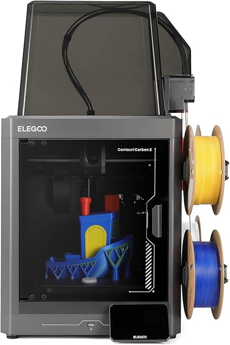 ELEGOO Centauri Carbon 2 Combo Multi Color 3D Printer, CoreXY 500mm/s High Speed Multicolor Print... | Amazon (US)