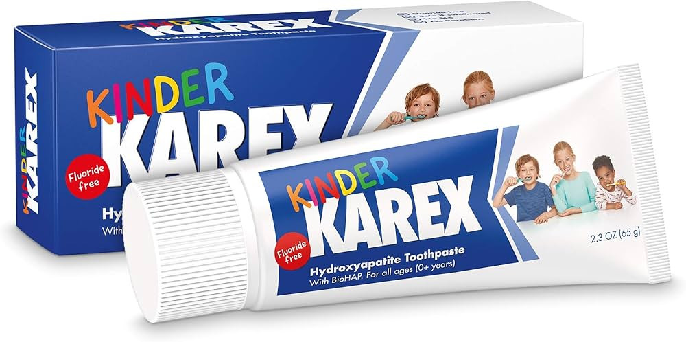 Kinder Karex Hydroxyapatite Kids Toddler Toothpaste 2.3 Ounce (Pack of 3), Fluoride Free, Safe If... | Amazon (US)
